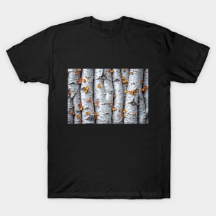 Aspen Tree Trunks - Landscape T-Shirt